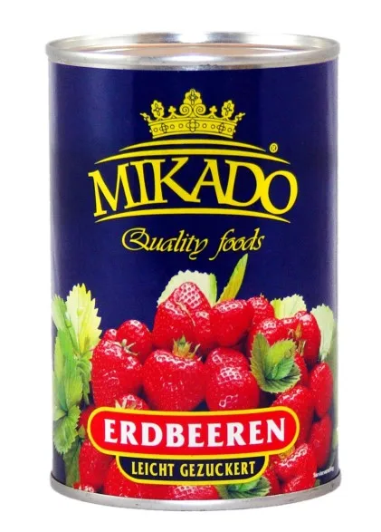 Maasikad MIKADO kerges siirupis 410g/ 160g/ 425ml