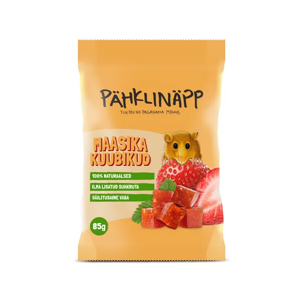 Maasikakuubikud PÄHKLINÄPP 85g