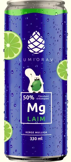 Magneesiumivesi laim, LUMIORAV, 330 ml