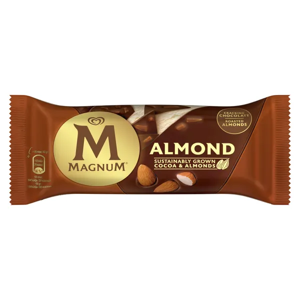 MAGNUM Vanilli-šokolaadi-mandli jäätis, 83g/110 ml