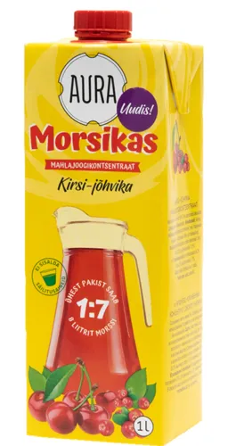 Mahlajoogikontsentraat kirsi-jõhvika Aura Morsikas 1l