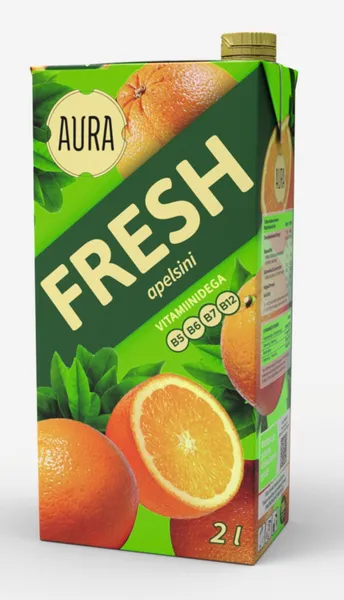 Mahlajook AURA FRESH Apelsin, 2 L