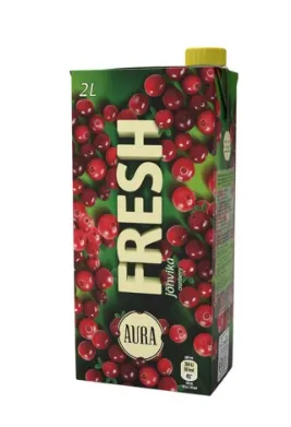 Mahlajook AURA FRESH Jõhvikajook, 2 L