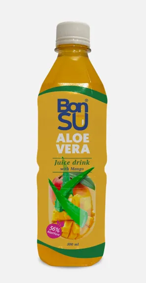 Mahlajook BONSU Aloe Vera Mango viljalihaga, (61%), 0,5L, PET
