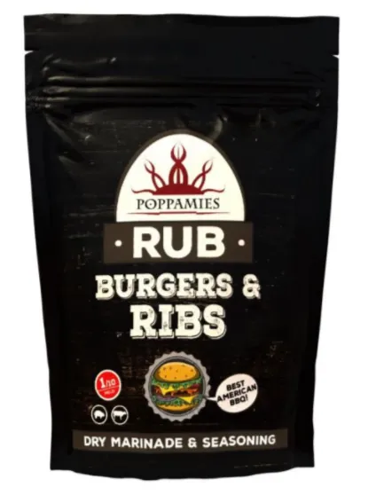 Maitseainesegu POPPAMIES, Burgers & Ribs rub, 200g