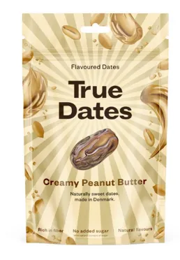 Maitsestatud datlid TRUE DATES Creamy Peanut Butter, 100g
