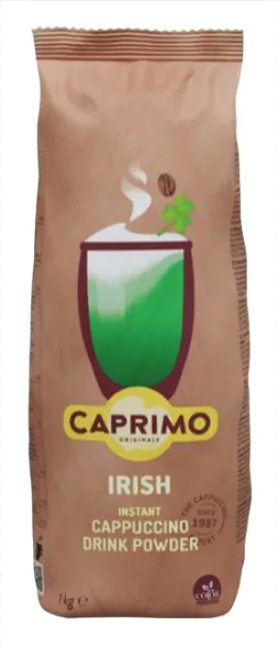 Maitsestatud lahustuv kakao baasil cappuccino joogipulber Caprimo Irish Cappuccino, 1 kg
