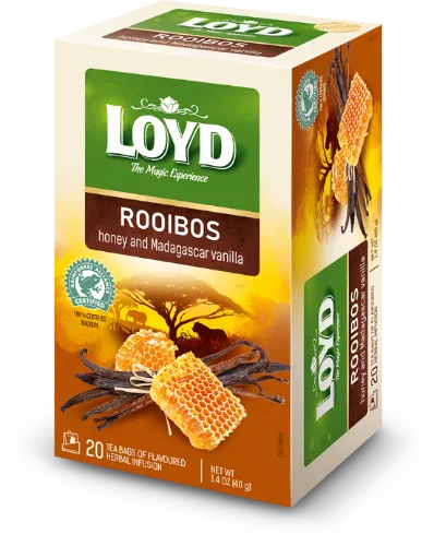 Tēja sarkanā Loyd Honey & Madagascar Vanilla, 20x2g