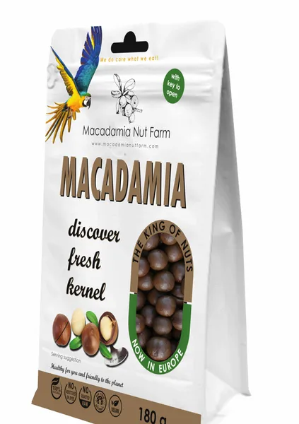 Makadaamia pähklid MACADAMIA NUT FARM, kooritud, viilutatud, 180 g