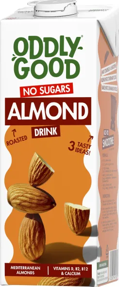 Mandeļu dzēriens ODDLYGOOD UHT, bez cukura, 1l