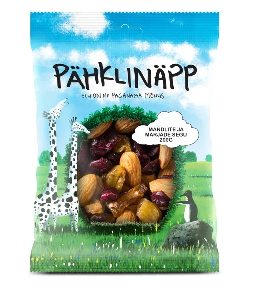 Mandlite ja marjade segu, PÄHKLINÄPP, 200 g