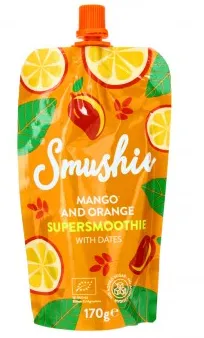 Salvest Smushie mango, apelsini ja datlitega, 170 g