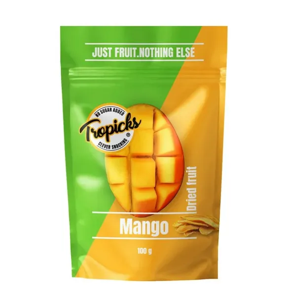 Mangolaastud TROPICKS kuivatatud, 100g