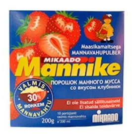Mannavahupulber MIKAADO Mannike, maasika, 200g