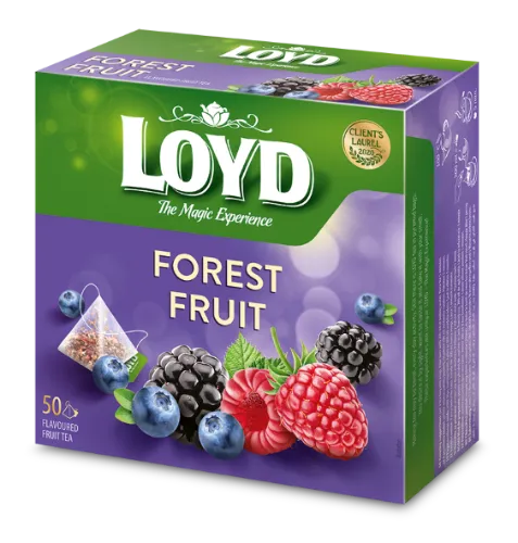 Augļu tēja LOYD Pyramids meža augļu, 50x2g