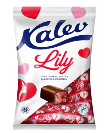 Marmelaadikompvek KALEV Lily, jõhvikamaitseline 175g