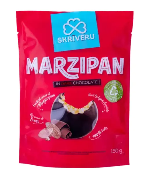 Martsipan tumedas šokolaadis Skriveru 150g
