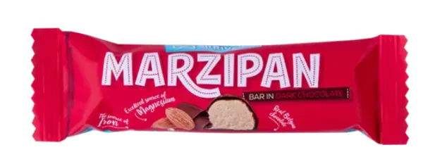 Martsipanibatoon SKRIVERU, tume šokolaad, 40g