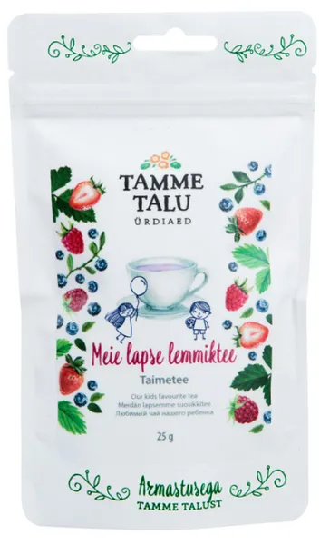 Meie lapse lemmiktee TAMME TALU, mahe, 25g, EE-ÖKO-03, marjatee
