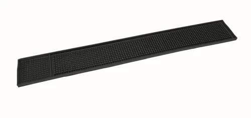 Mensuurimatt WAS, kummist, must, 59x8x1cm,