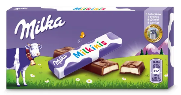 Piimašokolaad MILKA, Milkinis, 87,5 g