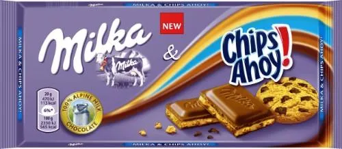 Piimašokolaad Chips Ahoy MILKA 100g