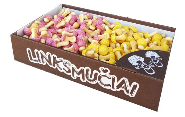 MILTONAS, küpsised, puuviljamaitselised, seenekujulised 1 kg