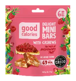 Mini batoonid GOOD CALORIES vaarikakoogi maitselised 17gx 6