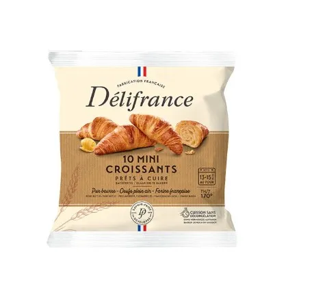 Mini-võicroissant DELIFRANCE külmutatud, 25g x 10tk, 250g, pakk