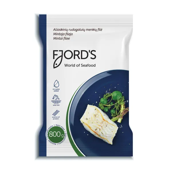 Mintaifilee FJORD'S, nahata, 60-240, külmutatud, 800g