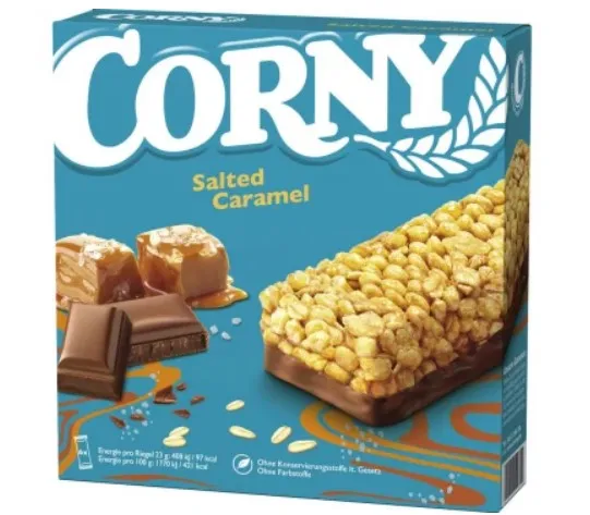 Müslibatoon CORNY Classic, soolakaramelliga, 6-pakk, 138g