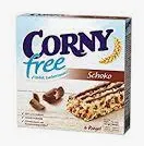 Müslibatoon CORNY, Free, šokolaad, 6-pakk, 120g