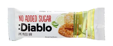 Musli batoniņš DIABLO, ar laimu, bez cukura, 30g
