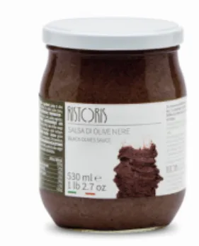 Must oliivikaste RISTORIS 580ml / 510g, klaaspurk