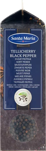 Must pipar Tellicherry SANTA MARIA, terve, 450 g