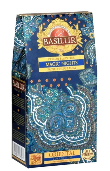 Maitsestatud must purutee “Magic Nights”, BASILUR, marjade ja puuviljade maitsega, 100 g