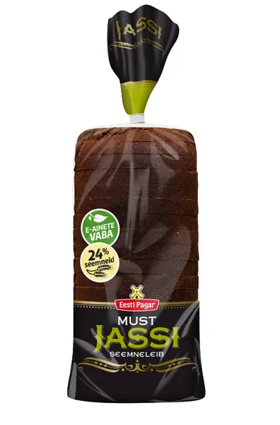 Must seemneleib EESTI PAGAR, Jassi, viilutatud, külmutatud, 650g