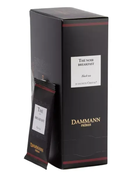 Must tee DAMMANN, Breakfast, 24 tk,  48 g, teekott ümbrikus