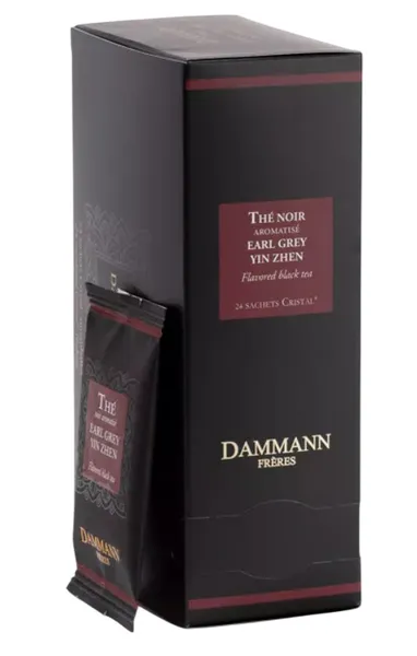 Must tee DAMMANN, Earl Grey, aromatiseeritud, 24 tk, 48 g, teekott ümbrikus