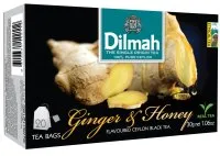 Must tee ingveri ja meega 20tk, DILMAH, teekott