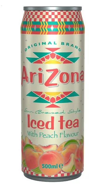 Must tee virsiku maitsega ARIZONA 500ml