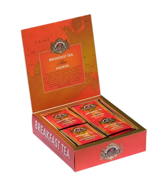 Musta ja valge tee assortii “Asia”, BASILUR, teekotikestes, 80 g (40 tk)