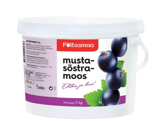 Põltsamaa Mustasõstramoos, PÕLTSAMAA, 3 kg, ettetellimisel