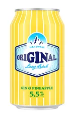 Muu alkohoolne jook  HARTWALL Original long drink pineapple 5,5%vol, 0,33L,R23/179572/46