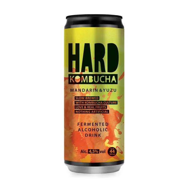 Muu alkohoolne jook RUDY'S, Kombucha Hard, Mandarin & Yuzu, 4,5%vol, 0,33L, purk,R25/201188/46