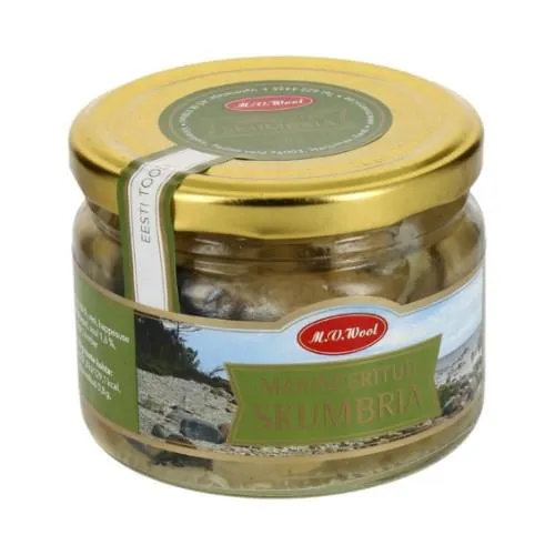 Marineeritud skumbria, M.V.WOOL, 250 g