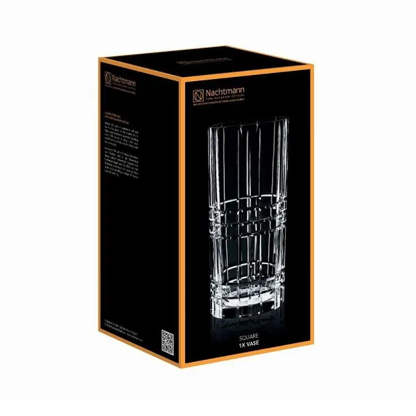 NACHTMANN, Vaas  Square, kristall , D 12 cm, H 23,1 cm, TK