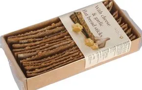 Näkileivad DANVITA, juustu ja küüslaugu, (laastud), 130g