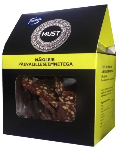 Näkileivad FAZER päevalilleseemnetega, must, 150g
