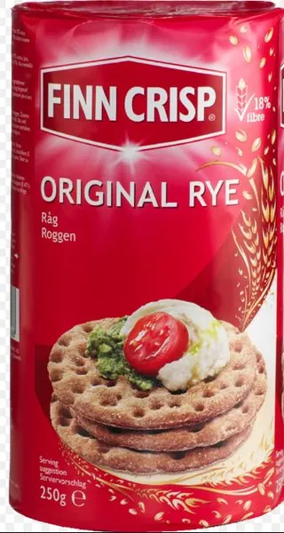 Näkileivad FINN CRISP, Original Rye, rukkijahust ümmargused, 250g